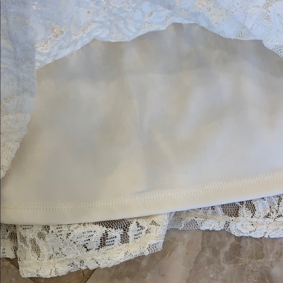 Blue jean and cream lace country dress - Picture 4 of 5